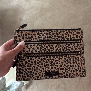 Kate Spade Spotted Dual-Zip Pouch